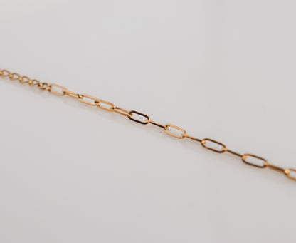 Zircon & Block Chain Bracelet