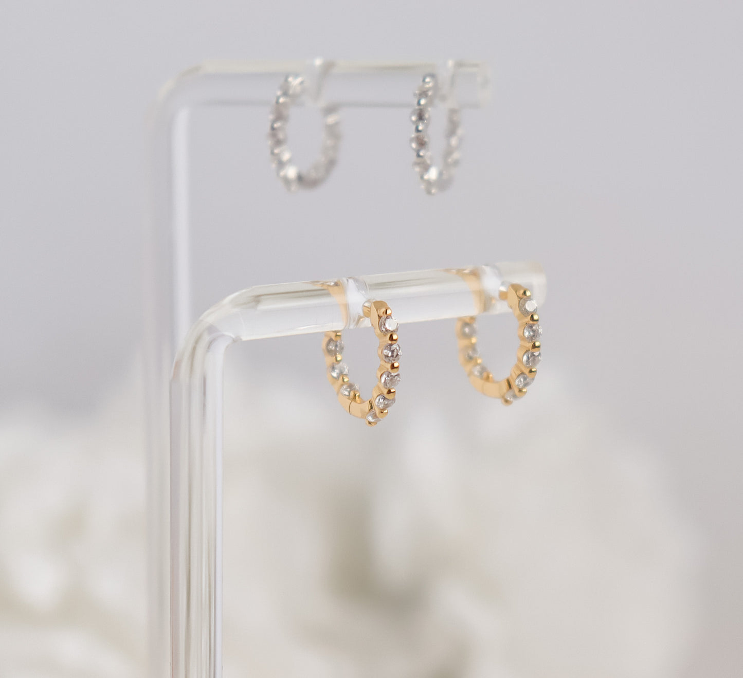 Double-Sided Huggie Earrings