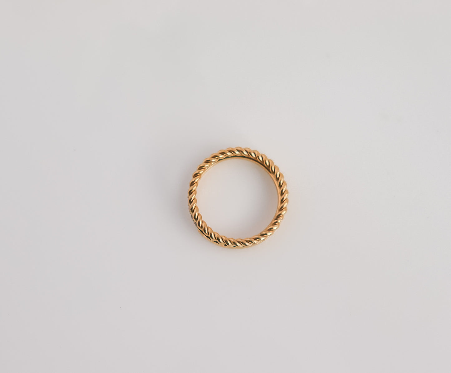 Stud & Twist Band Ring