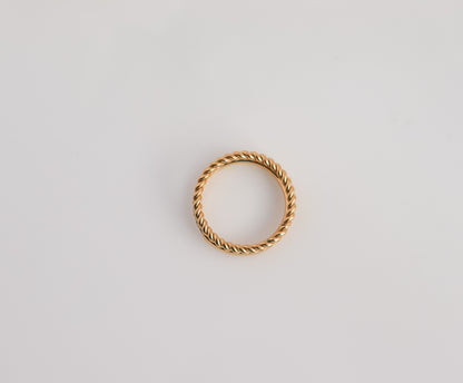 Stud & Twist Band Ring