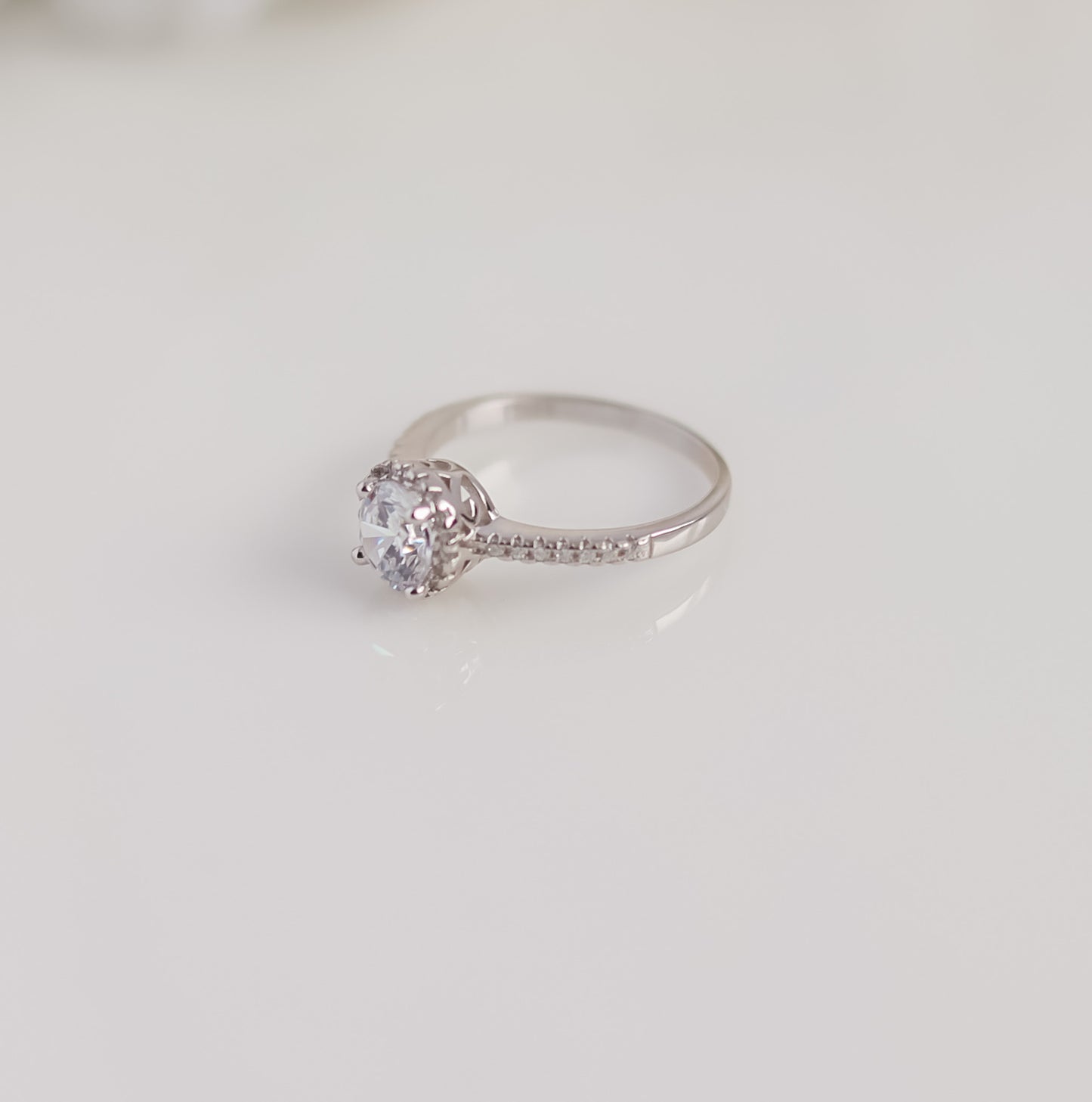 Halo Round Cut Pavé Ring