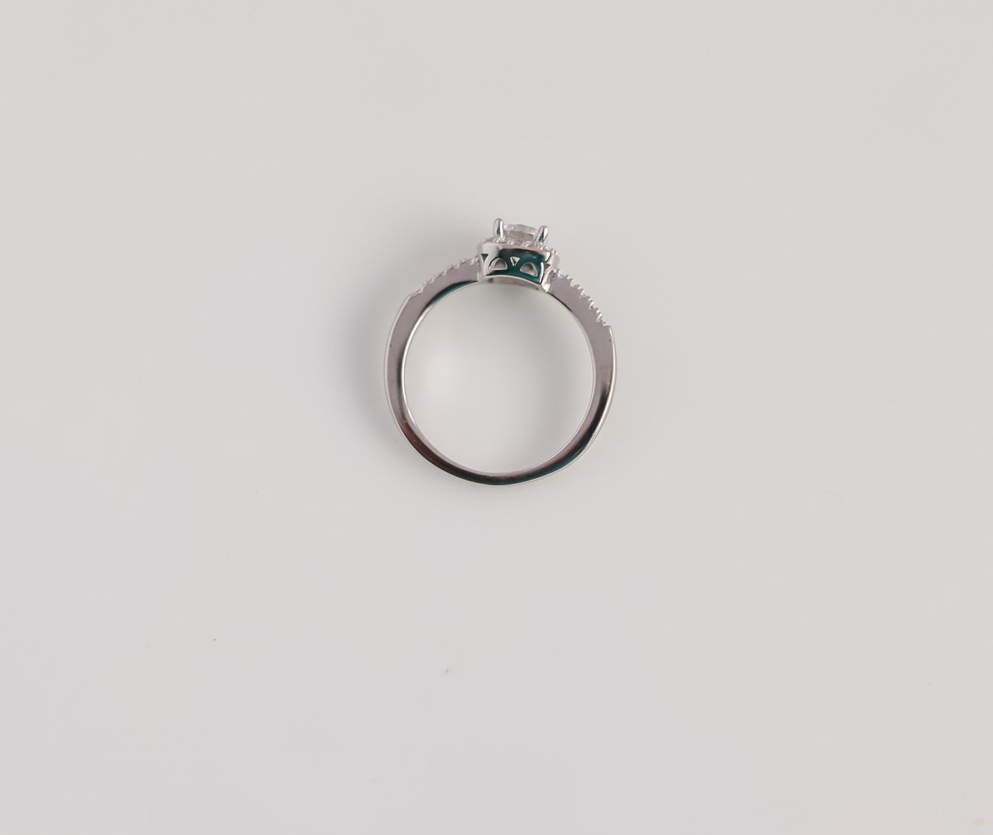 Cushion Cut Pavé Ring