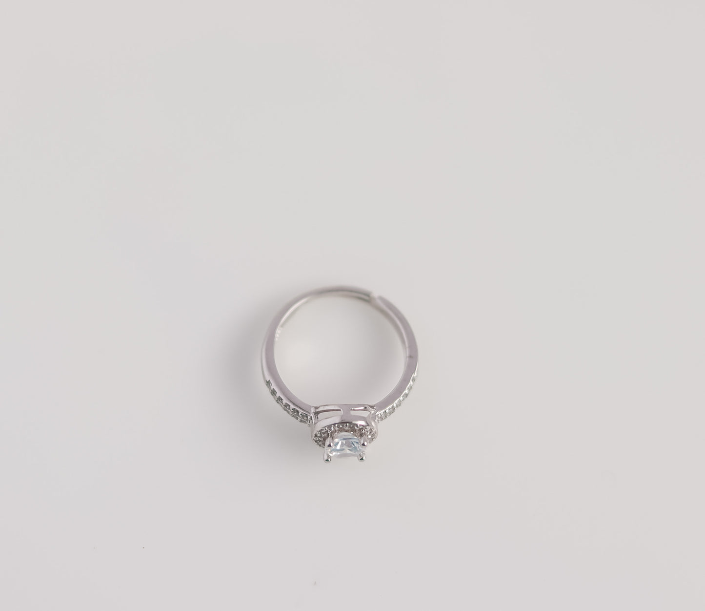 Cushion Cut Pavé Ring