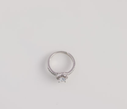 Cushion Cut Pavé Ring