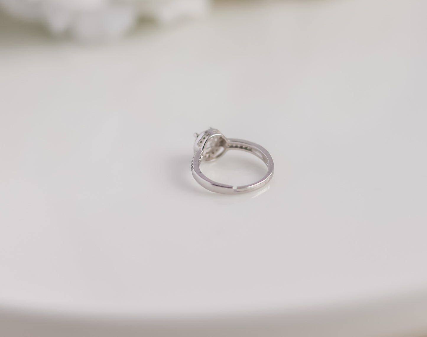 Cushion Cut Pavé Ring