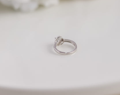 Cushion Cut Pavé Ring