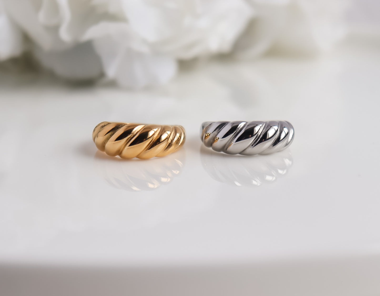 Croissant Dome Ring