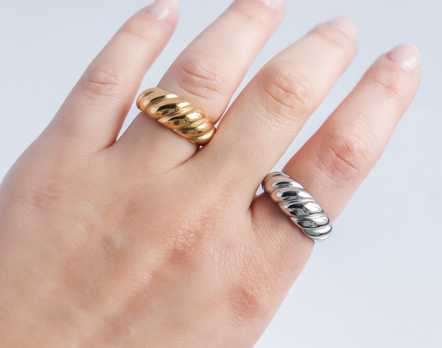 Croissant Dome Ring