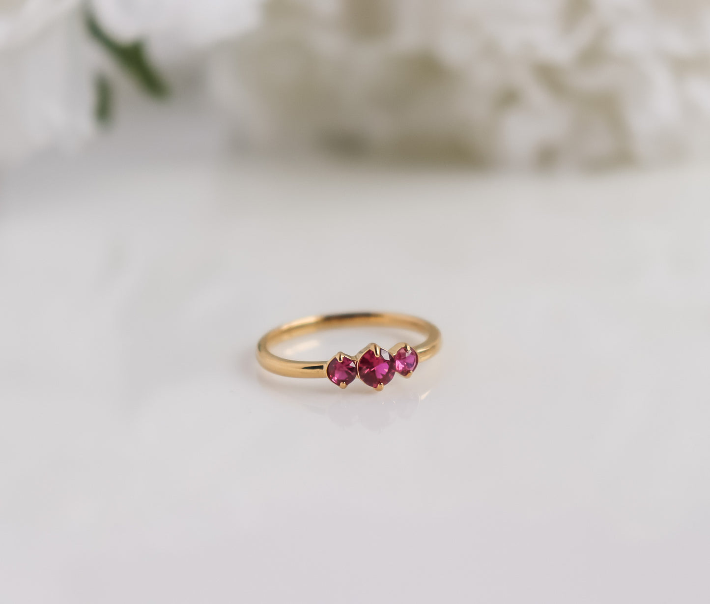 3-Stone Zircon Ring