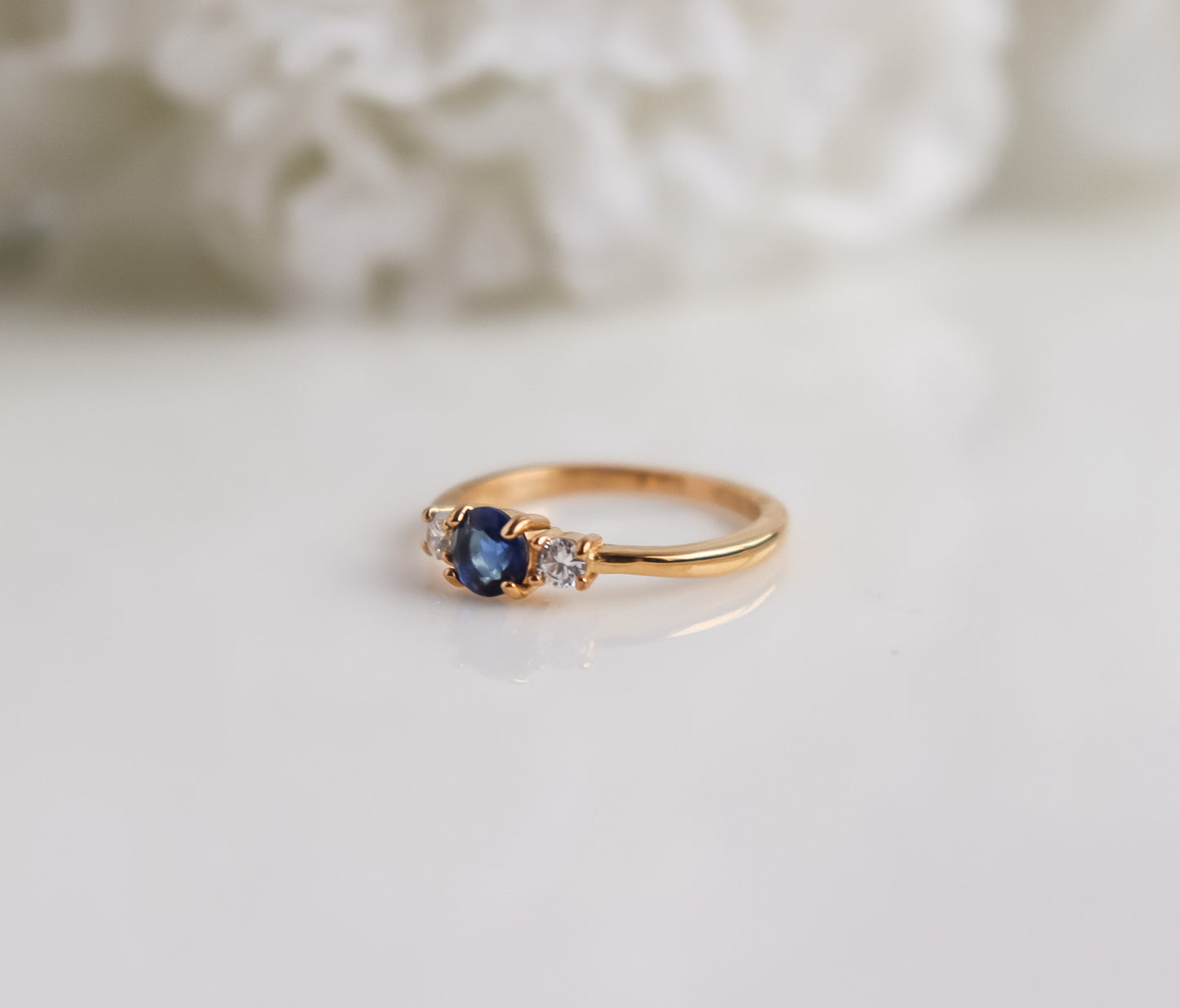 Sapphire 3-Stone Ring