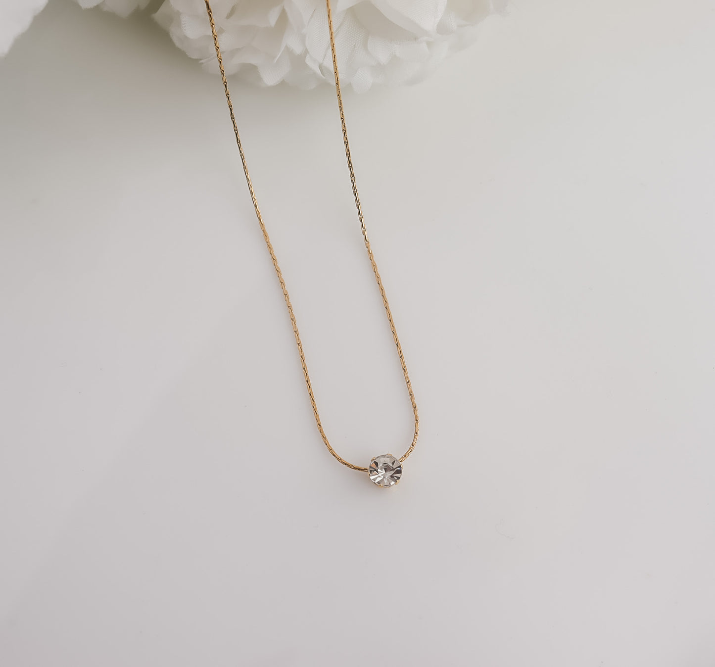 Solitaire Zircon Necklace