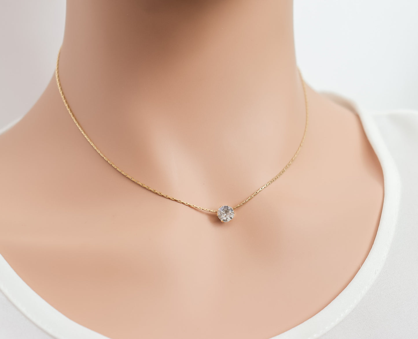 Solitaire Zircon Necklace