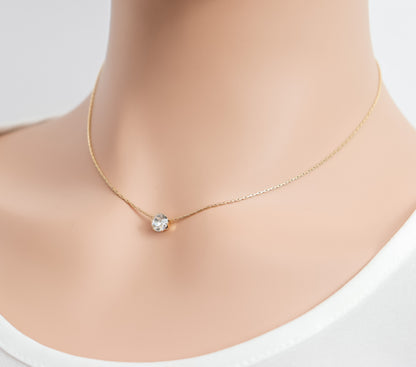 Solitaire Zircon Necklace