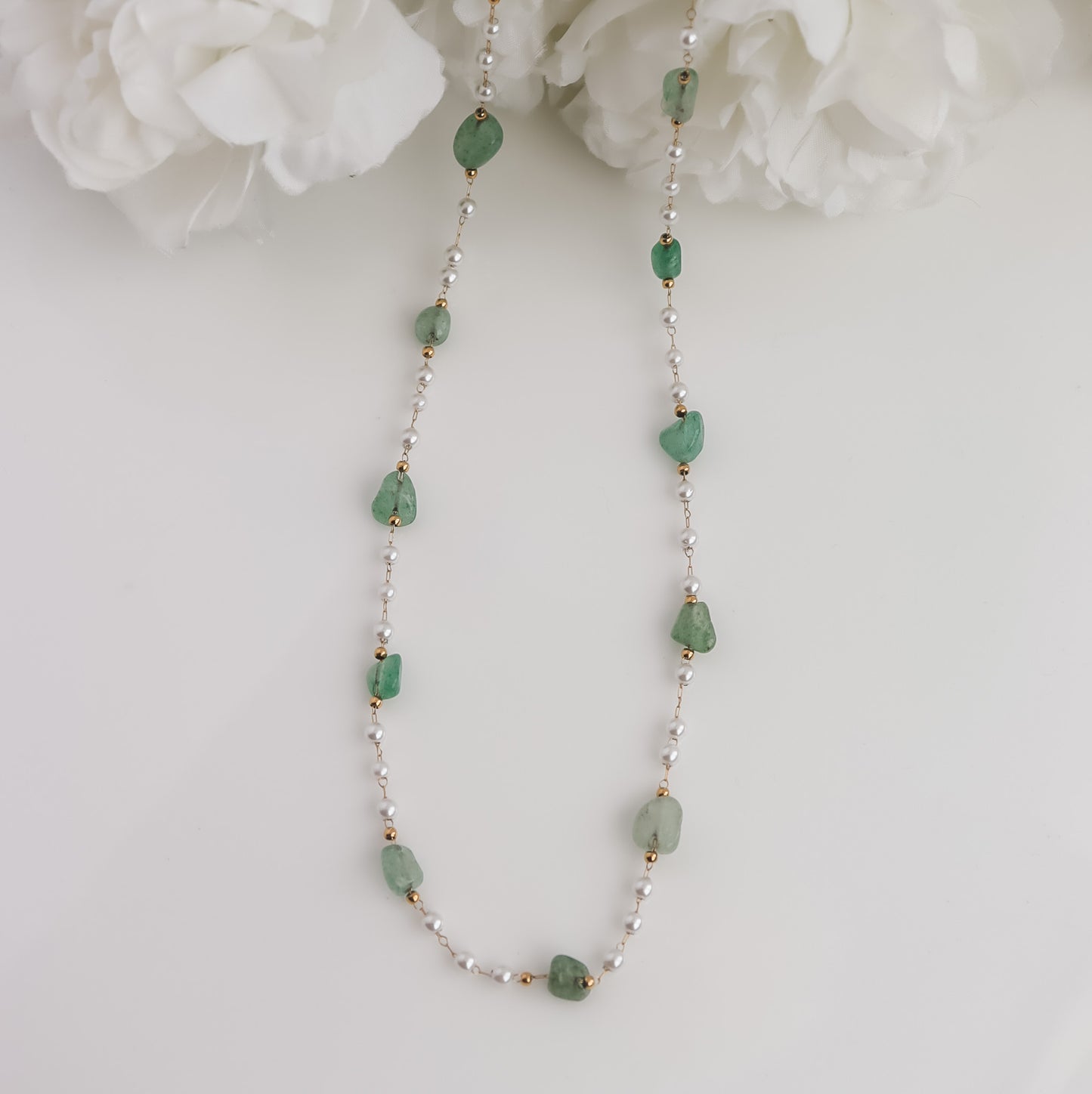 Beaded Jade Necklace