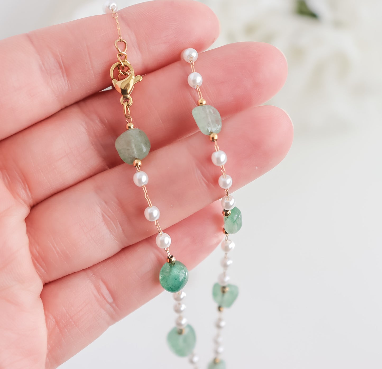 Beaded Jade Necklace