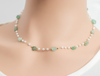 Beaded Jade Necklace