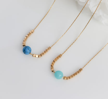 Colour Pearl Accent Necklace