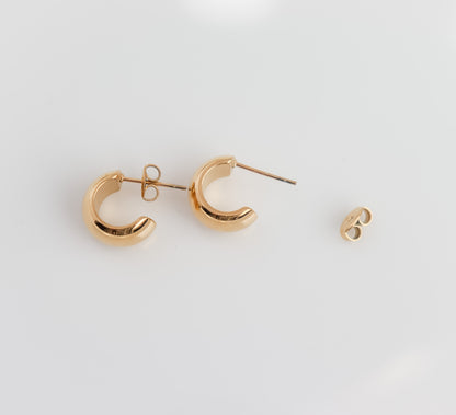 Dome Huggie Stud Earring