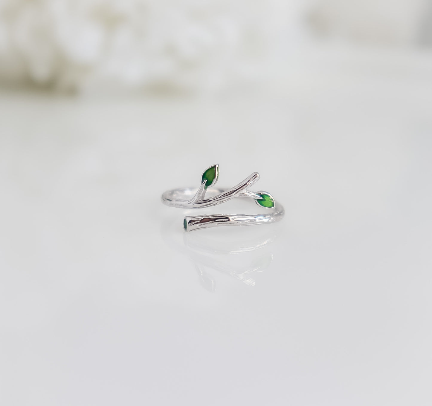 Leaf Branch Resizable Ring