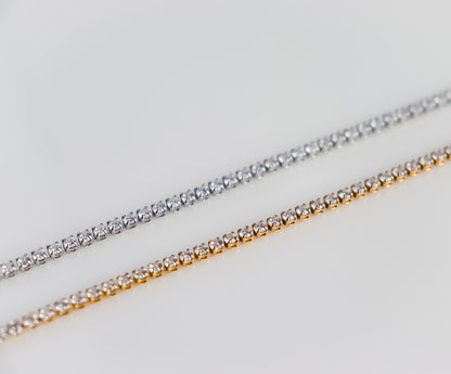 Small Round Zircon Tennis Bracelet