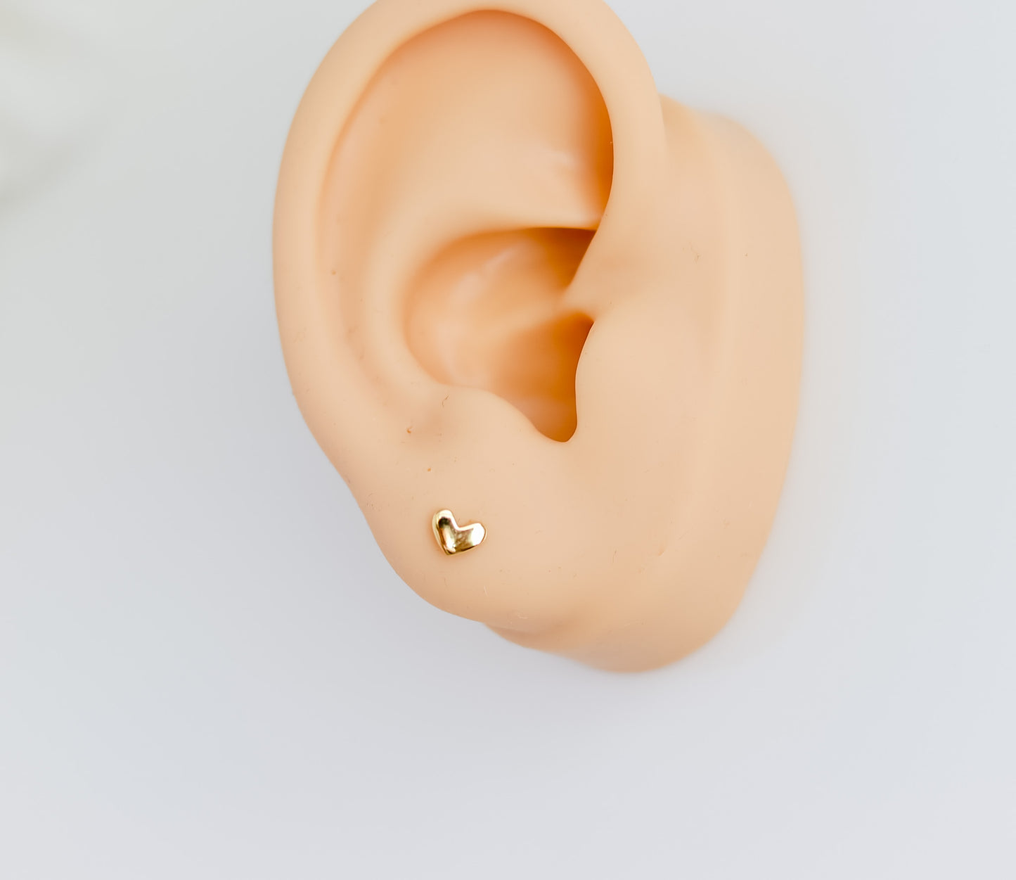 Delicate Heart Stud Earrings