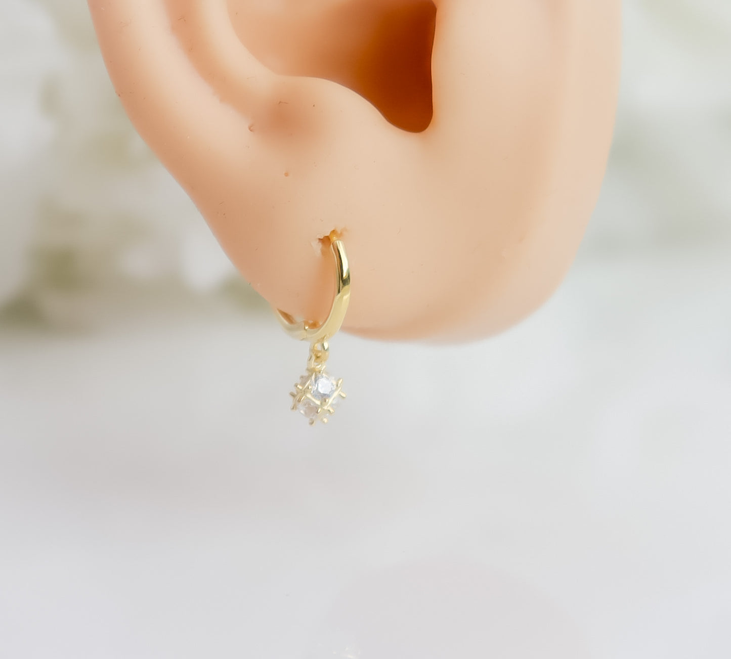 Mini Drop Zircon Earrings