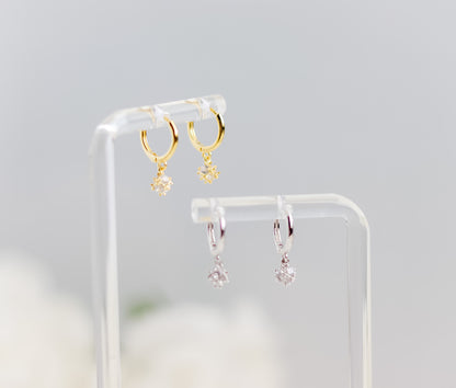 Mini Drop Zircon Earrings