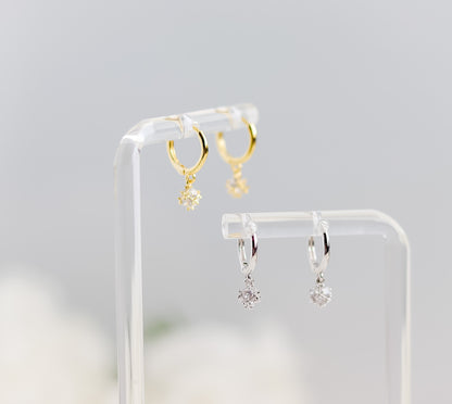 Mini Drop Zircon Earrings