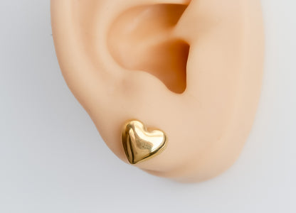 Bubble Heart Stud Earrings