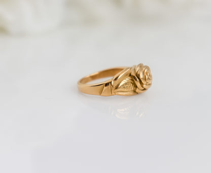 Small Statement Rose Ring