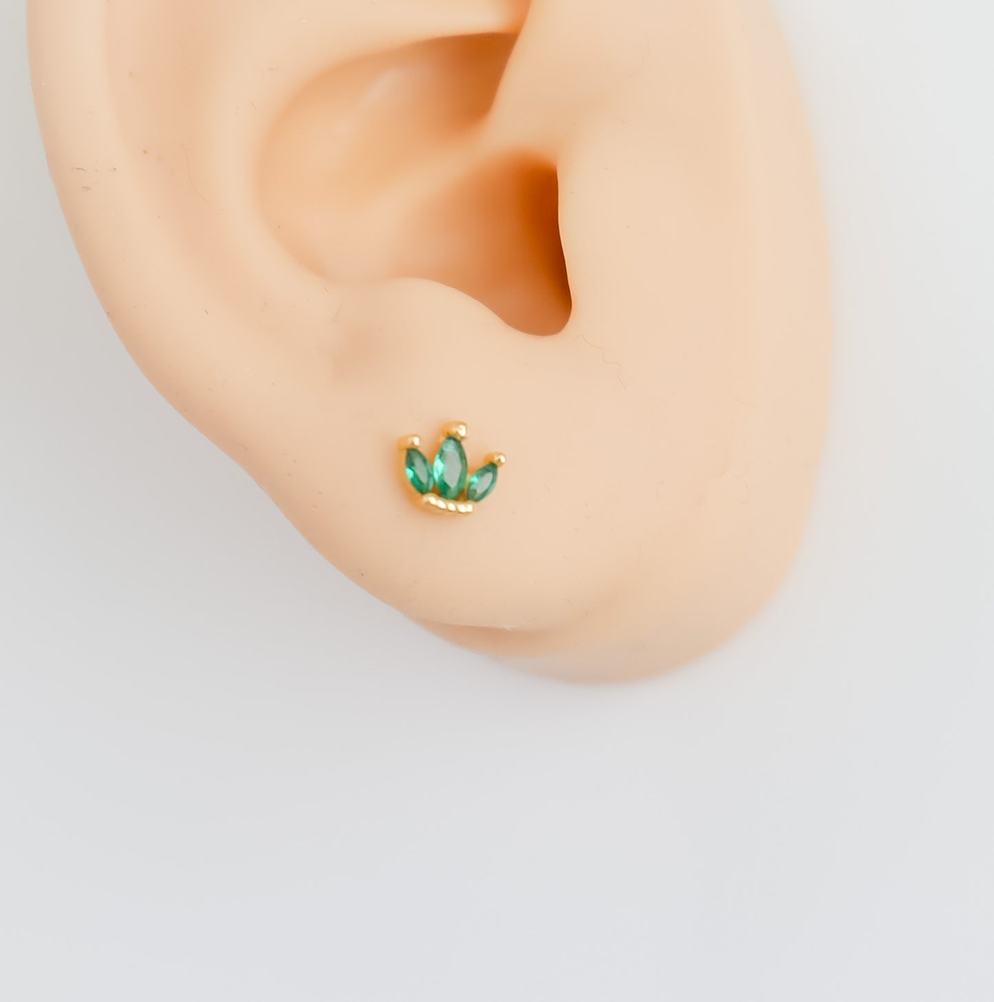 Mini Lotus Stud Earrings