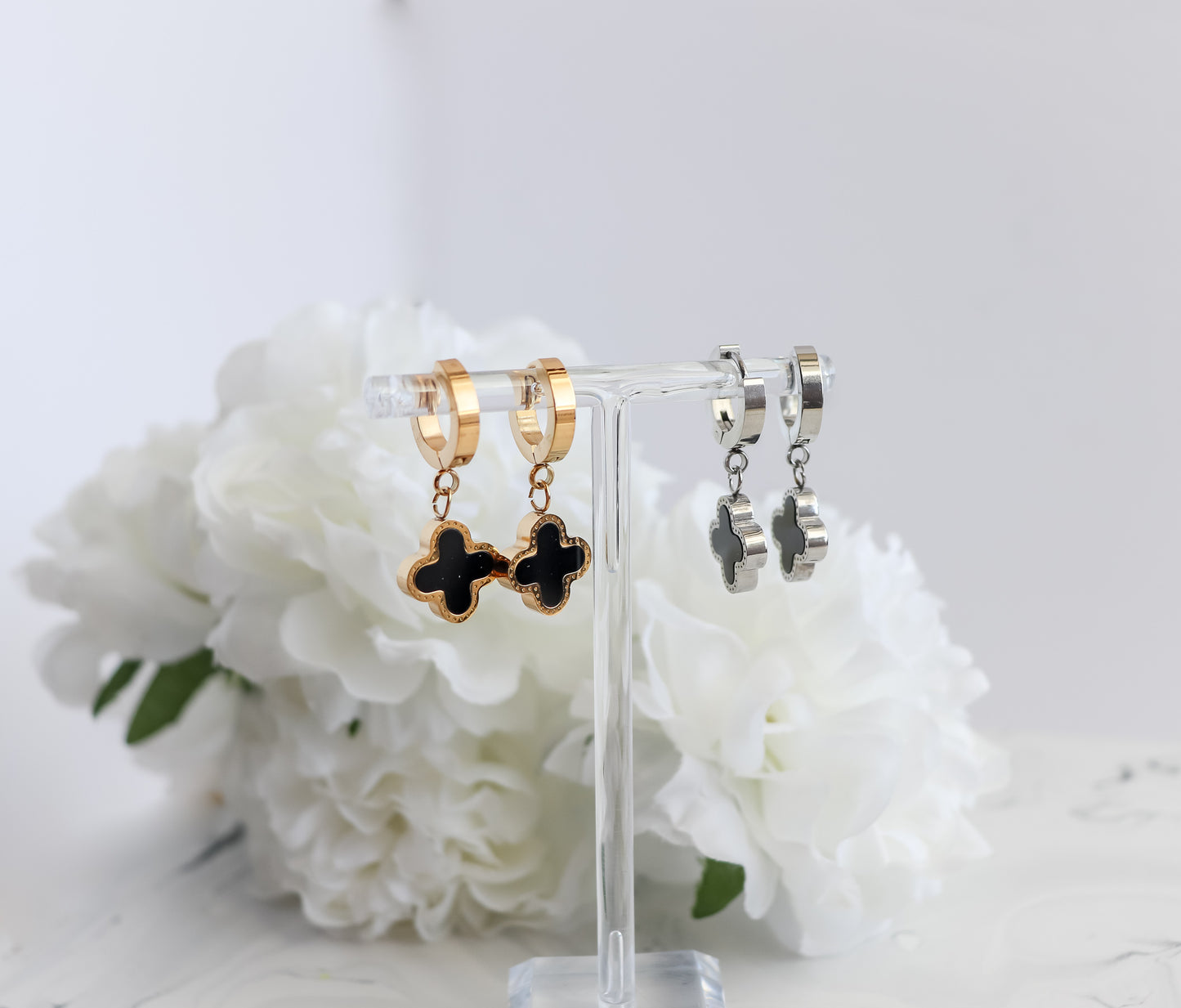 Drop Clover Earrings