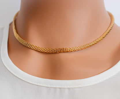 Thick Mesh Necklace