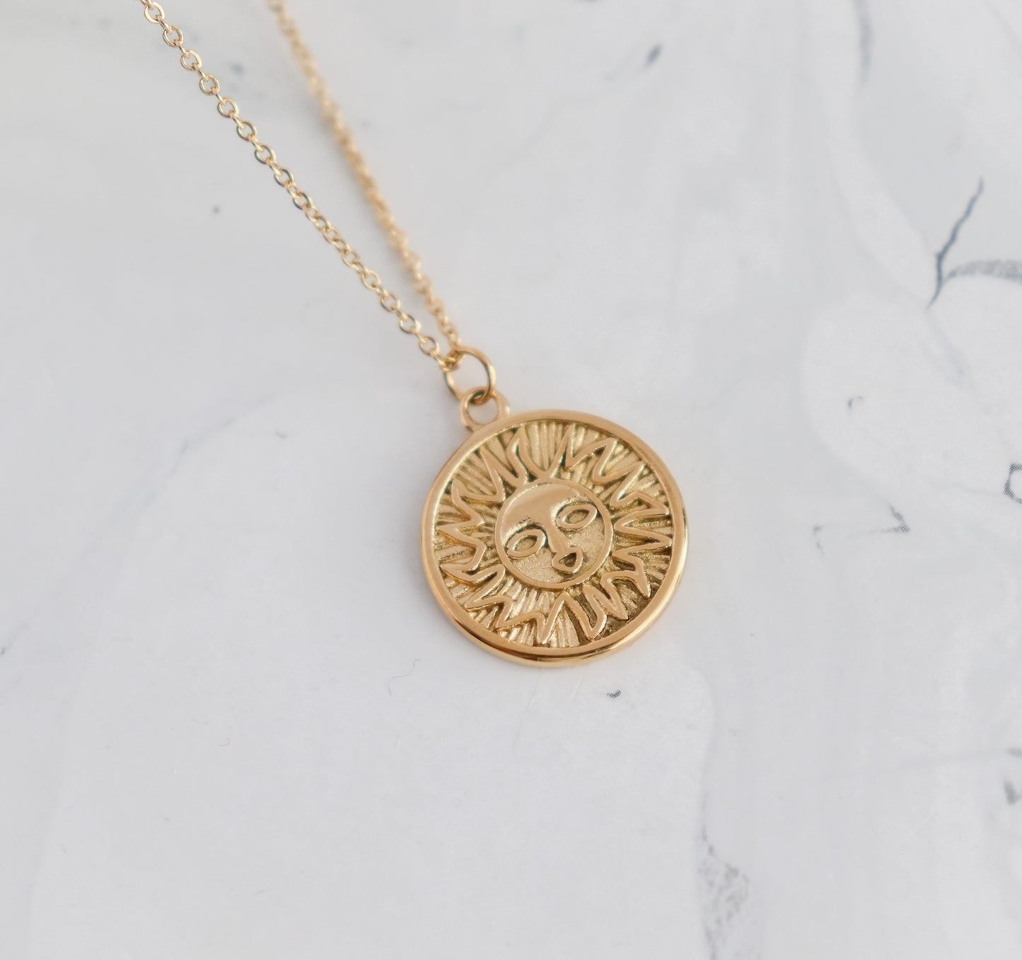 Sun Face Necklace