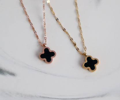 Reversible Clover Flutter Chain Necklace