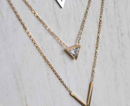 Layered V-Shape Necklace