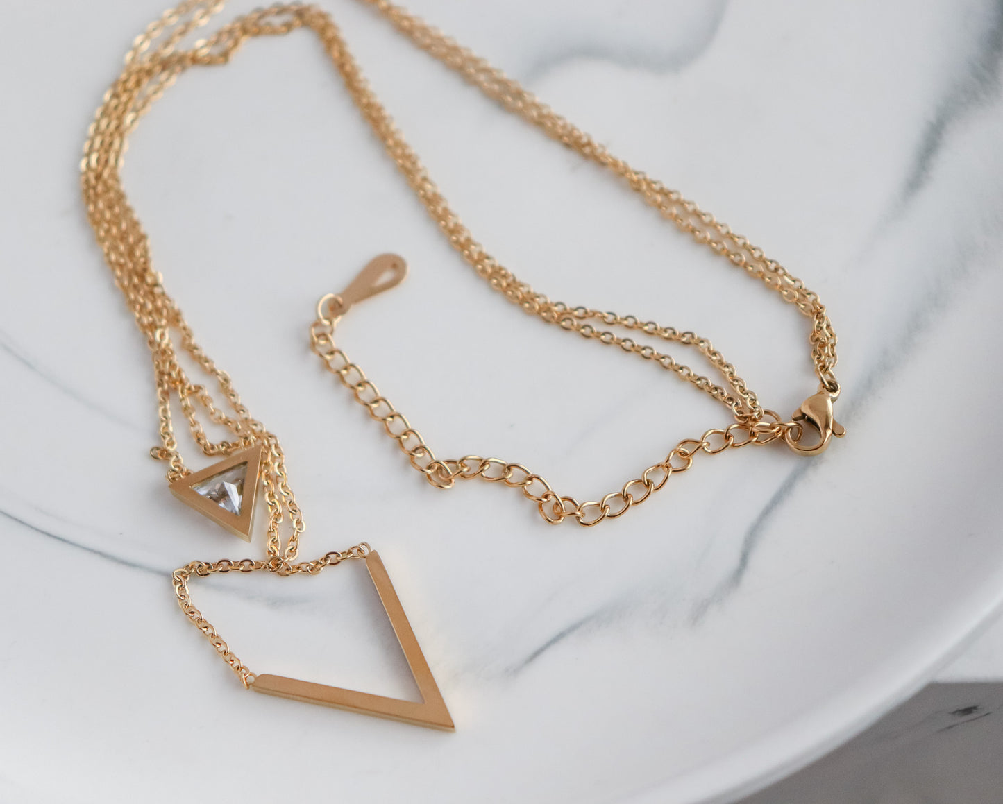 Layered V-Shape Necklace