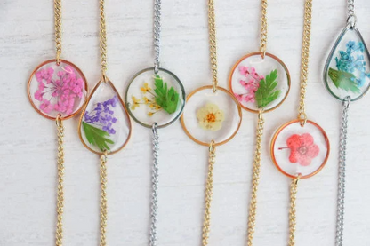 Pressed Birth Month Flower Bracelet