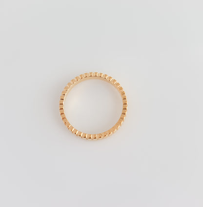 Textured Stripe Ring I Lined Ring I Gift for Girlfriend I Ring For Women I Christmas Gift | Simple Ring | Stackable Ring