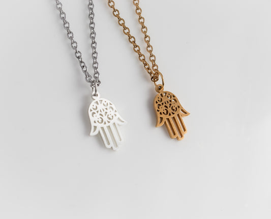 Hamza Necklace I Hamza Hand Necklace | Delicate Layering I Gold Necklace I Minimalist Wedding Jewelry I Christmas gift