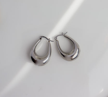 Chunky Bold Earrings | Bubble U Earring | TearDrop Earring | Statement Earrings in Gold | Birthday Gift | Earring For Her| Dome Earring