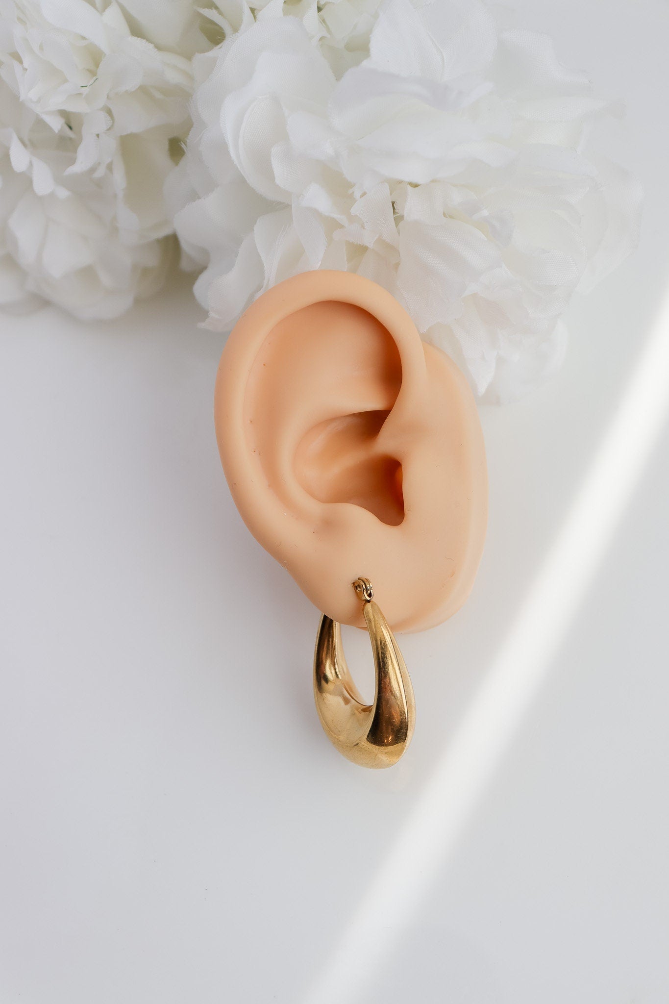 Chunky Bold Earrings | Bubble U Earring | TearDrop Earring | Statement Earrings in Gold | Birthday Gift | Earring For Her| Dome Earring