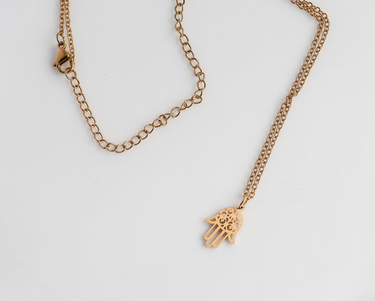 Hamza Necklace I Hamza Hand Necklace | Delicate Layering I Gold Necklace I Minimalist Wedding Jewelry I Christmas gift