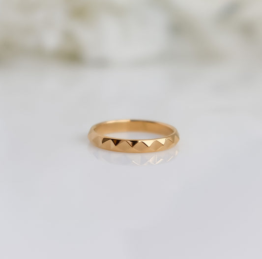 Geometric Ring | Beveled Ring | Essential Ring I Minimalist Ring I Stacking Ring I Bridesmaid Gifts I Gold Minimalist Ring | Ring For women