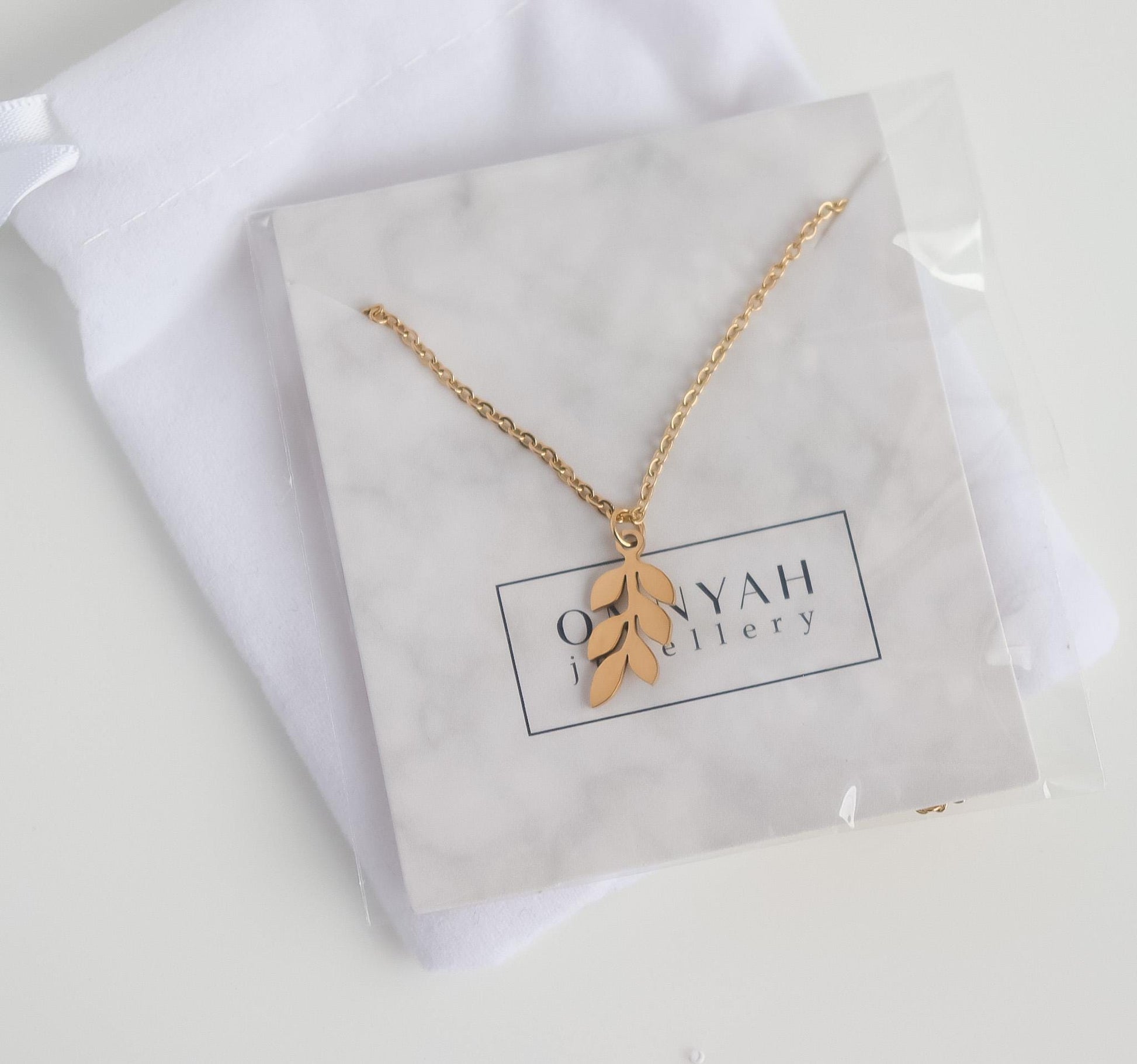 Leaf Necklace | Olive Branch Pendant | Delicate Layering | Leaf Pendant | Minimalist Wedding Jewelry | Bridal Shower Gift