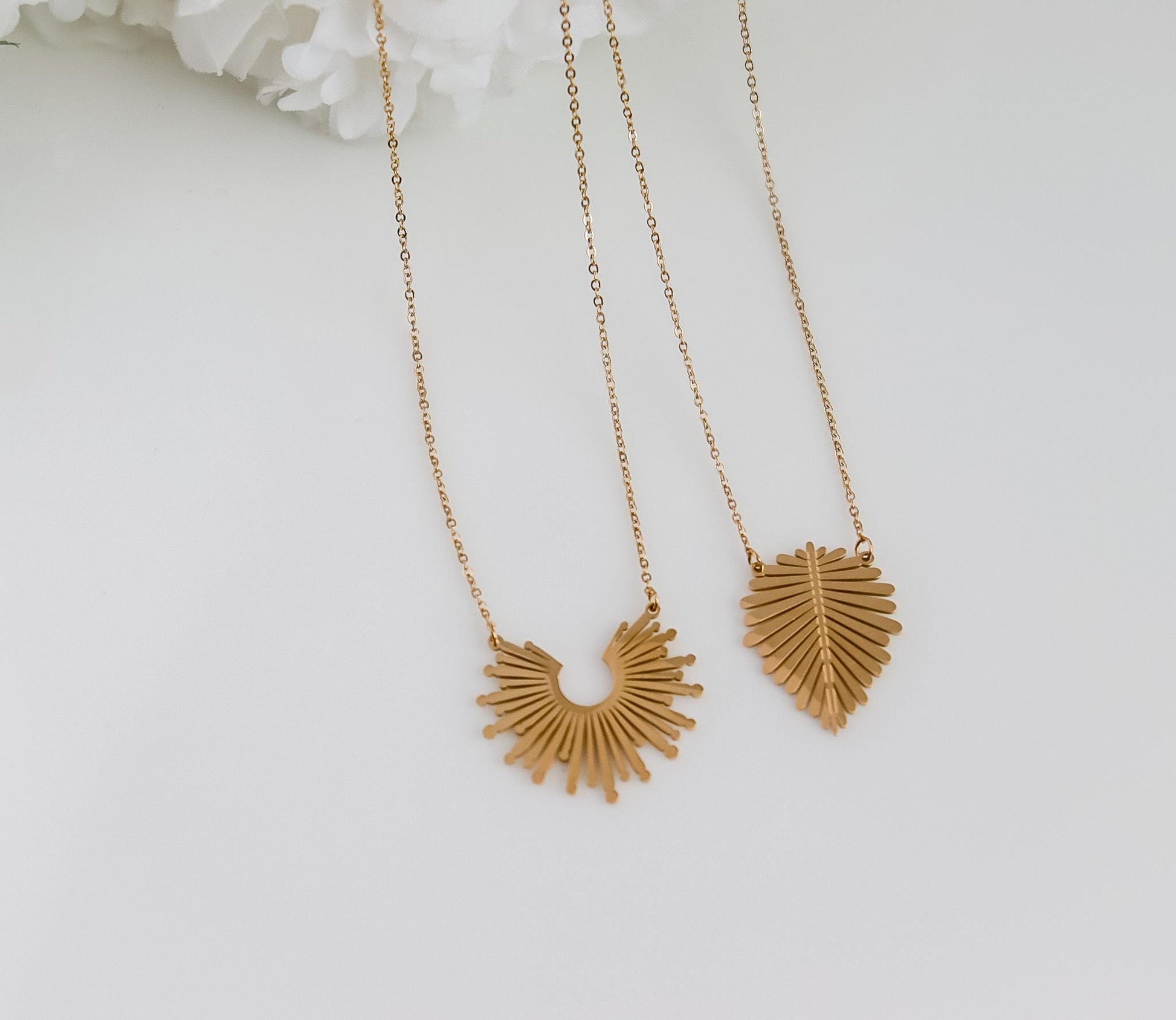 Sun Necklace | Sunburst Necklace | Leaf Necklace | Statement Sun Pendant | Minimalist Wedding Jewelry I Bridal Shower | Sunshine Necklace