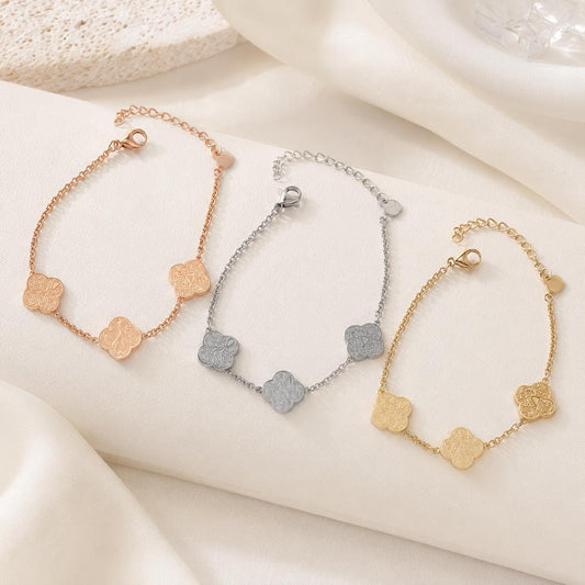 Sabr, Shukr, and Tawakkul Arabic Calligraphy Bracelet - 18K Gold Plated Islamic Jewelry