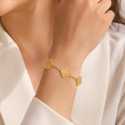 Sabr, Shukr, and Tawakkul Arabic Calligraphy Bracelet - 18K Gold Plated Islamic Jewelry