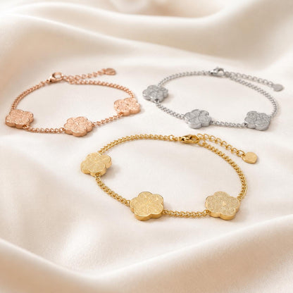 Sabr, Shukr, and Tawakkul Arabic Calligraphy Bracelet - 18K Gold Plated Islamic Jewelry