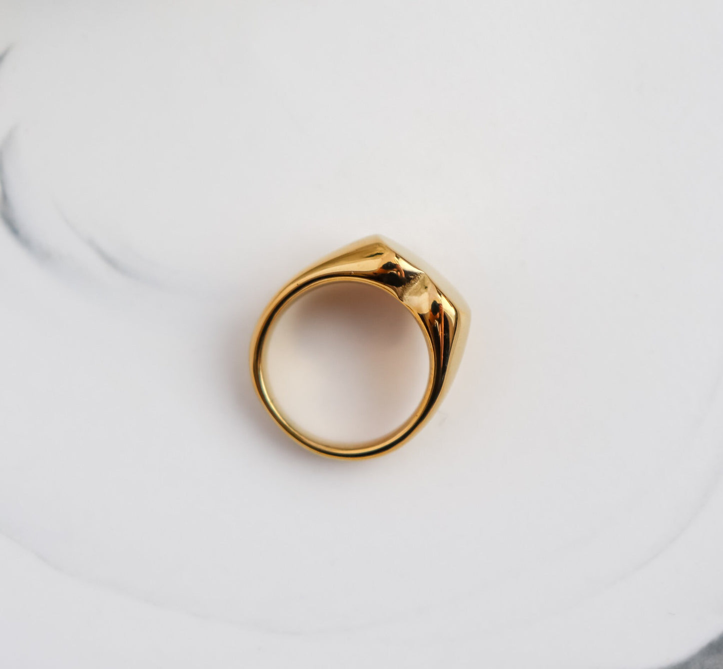 Chunky Heart Signet Ring